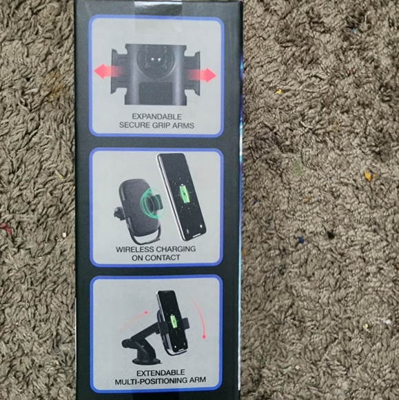 Energizer QI Wireless Charging Expandable Grip Vent & Dash & Window Mount NWT - Picture 3 of 5